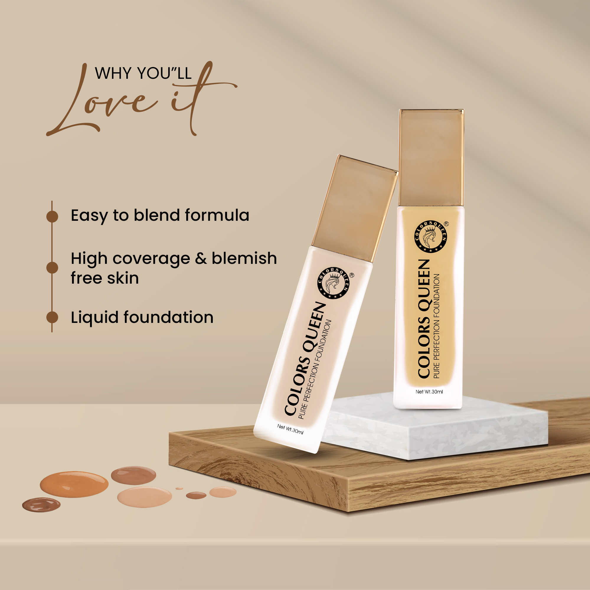 Colors Queen Pure Perfection Foundation