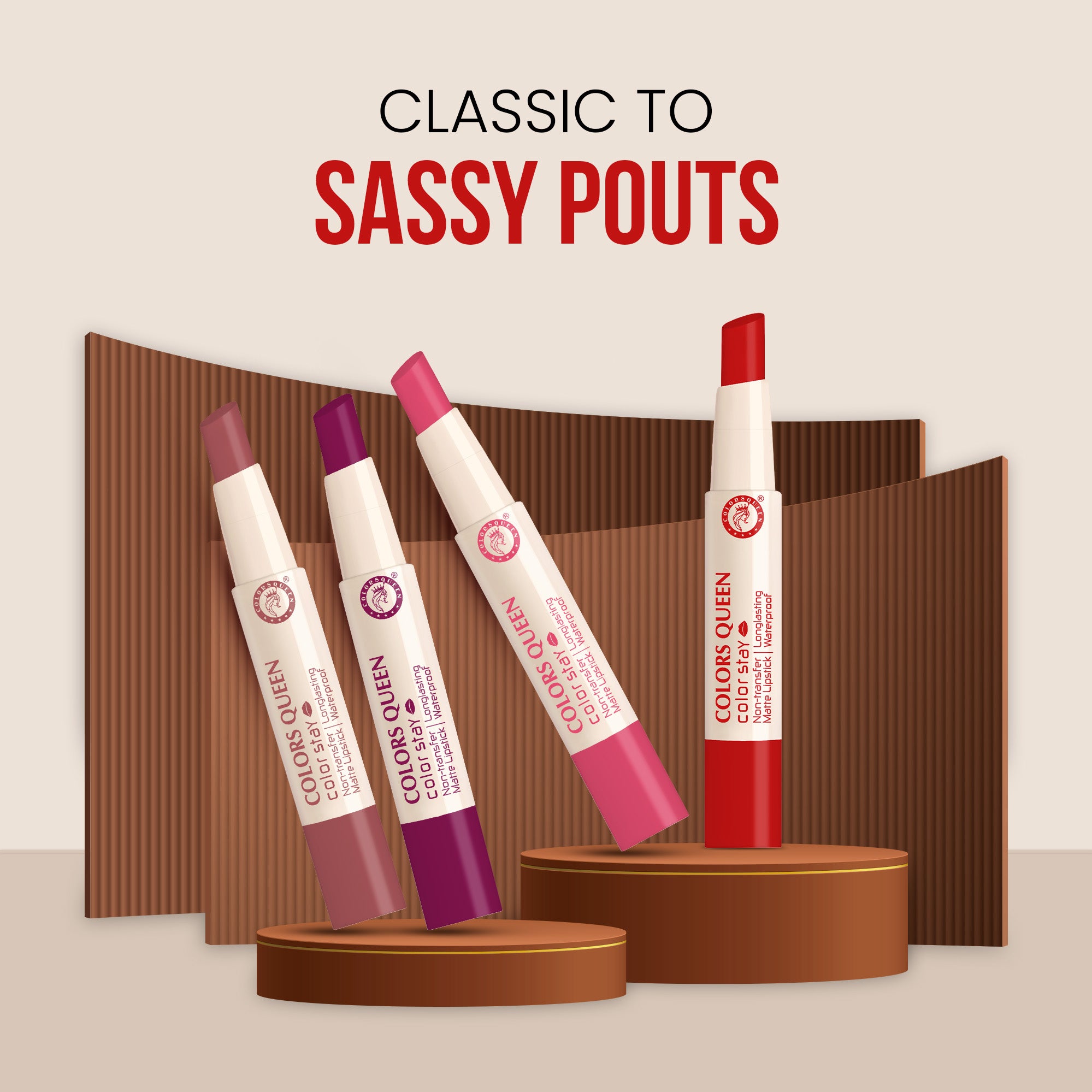 Colors Queen Colors Stay Non- Transfer Lipstick