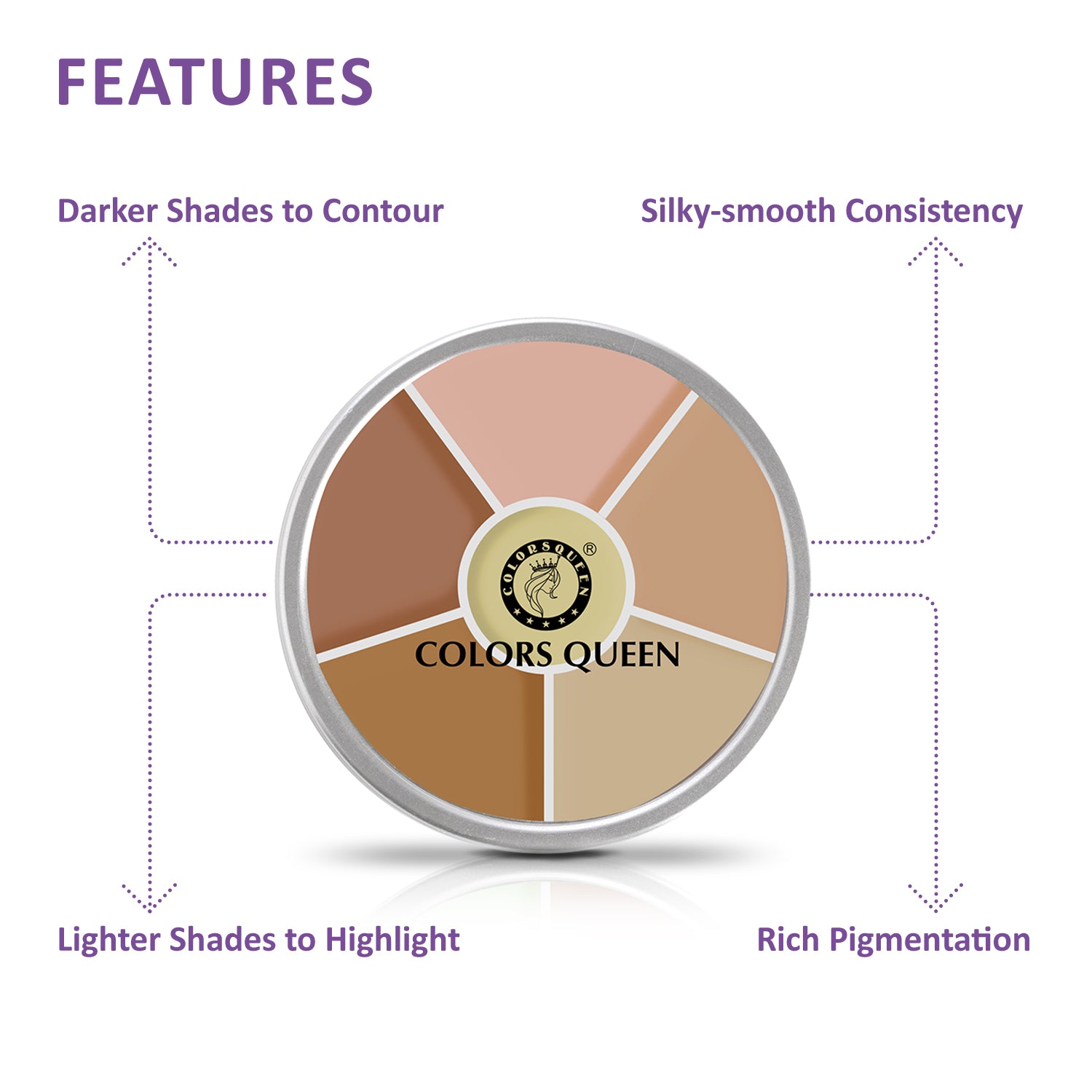 Colors Queen Color Corrector Palette: Conceal, Correct, and Contour