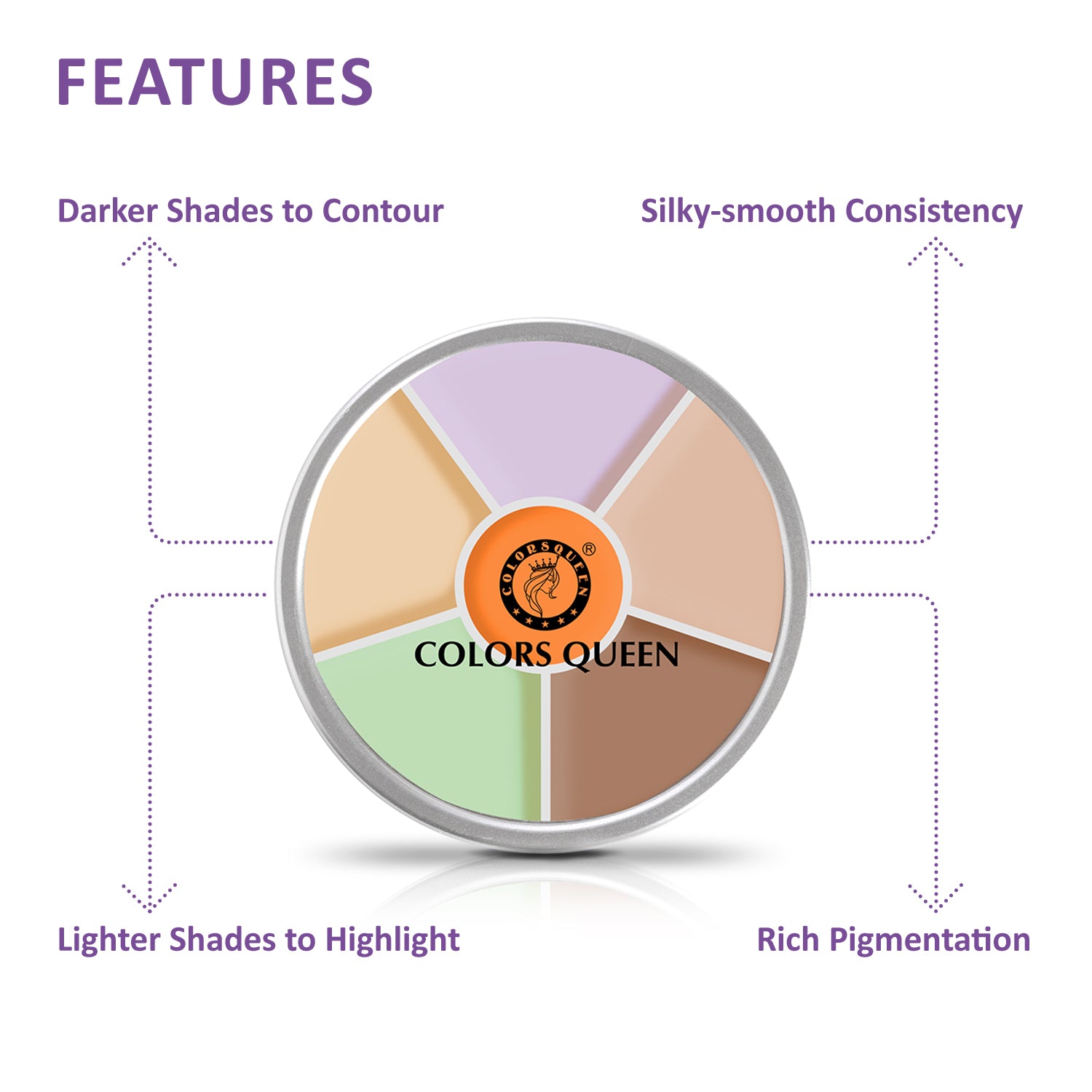 Colors Queen Color Corrector Palette: Conceal, Correct, and Contour
