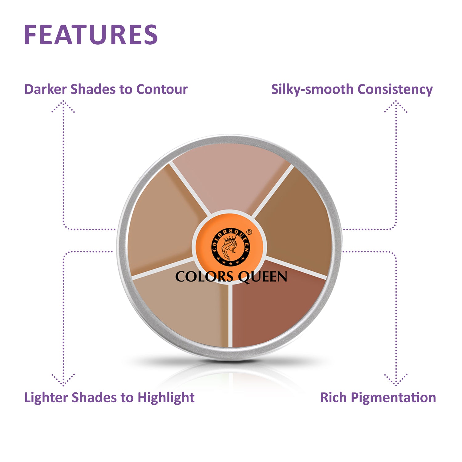 Colors Queen Color Corrector Palette: Conceal, Correct, and Contour