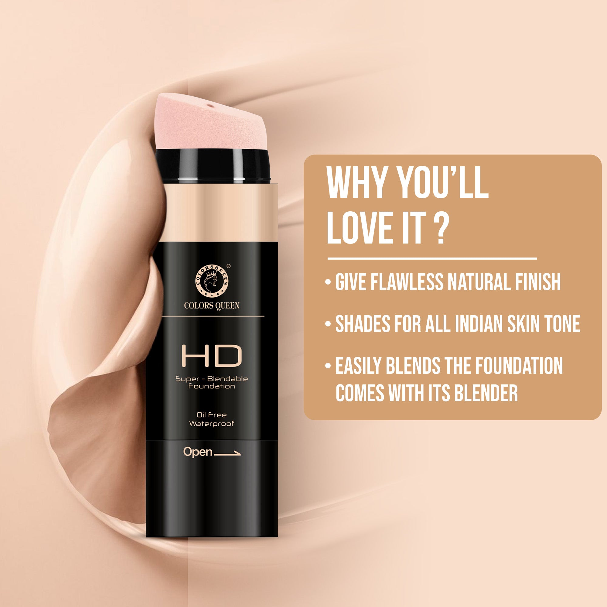 Colors Queen Super Blend-able HD Foundation