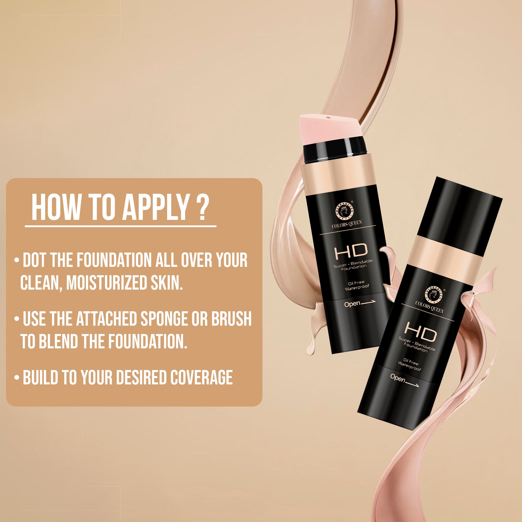 Colors Queen Super Blend-able HD Foundation