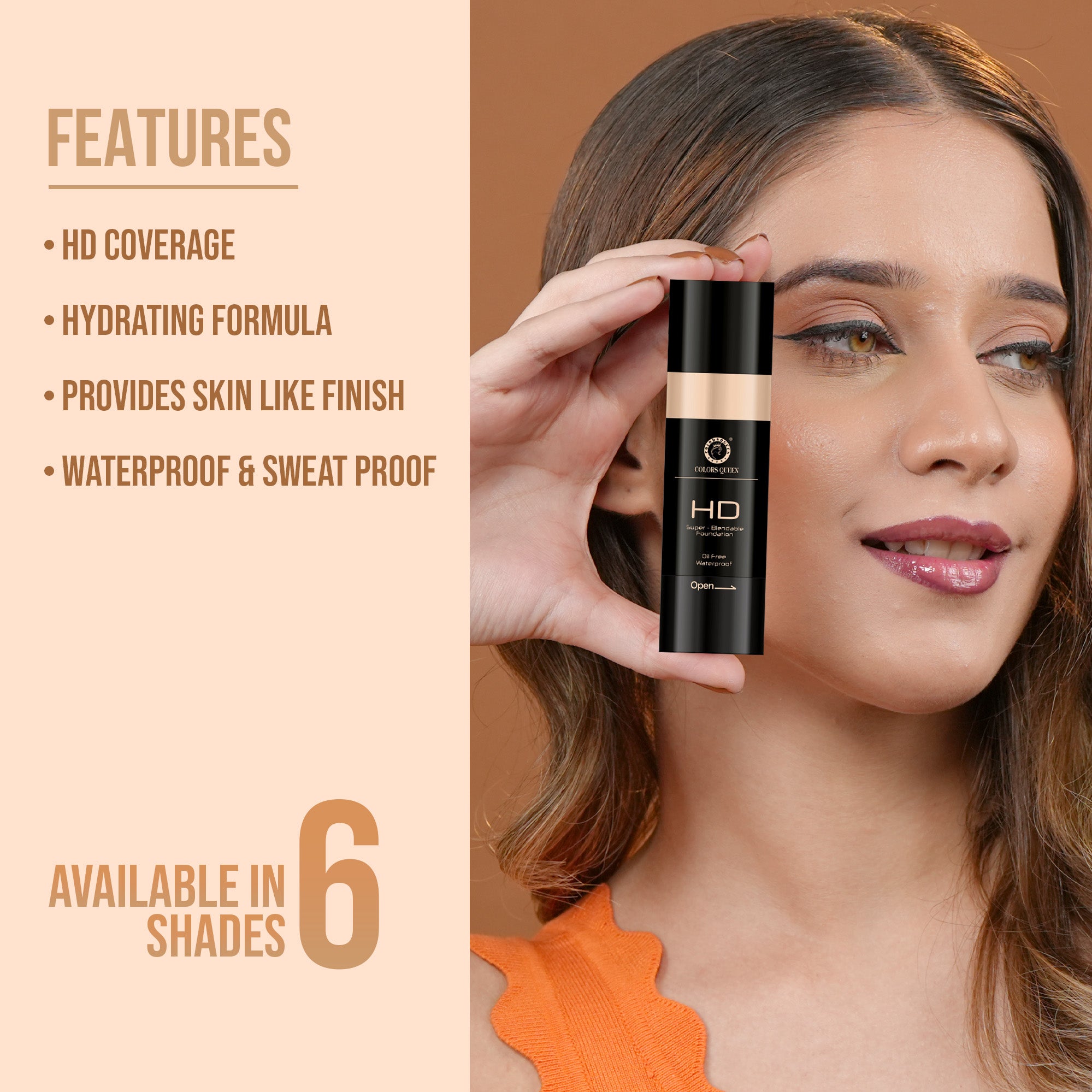 Colors Queen Super Blend-able HD Foundation
