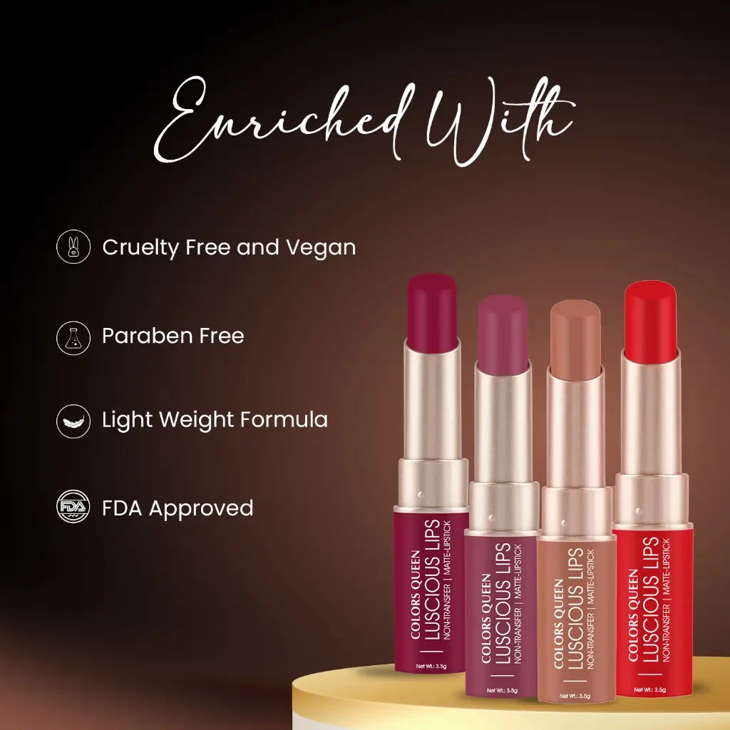 Colors Queen Luscious Lips Non Transfer Lipstick