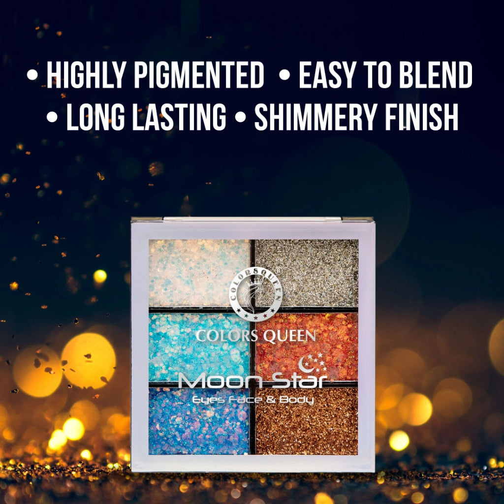 Colors Queen Moon Star Glitter Eyeshadow