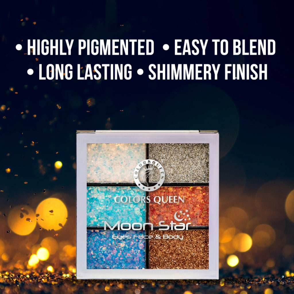 Colors Queen Moon Star Glitter Eyeshadow