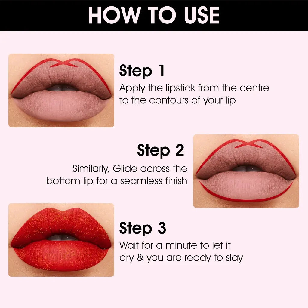 Colors Queen Queen Blast Glittering Matte Lipstick