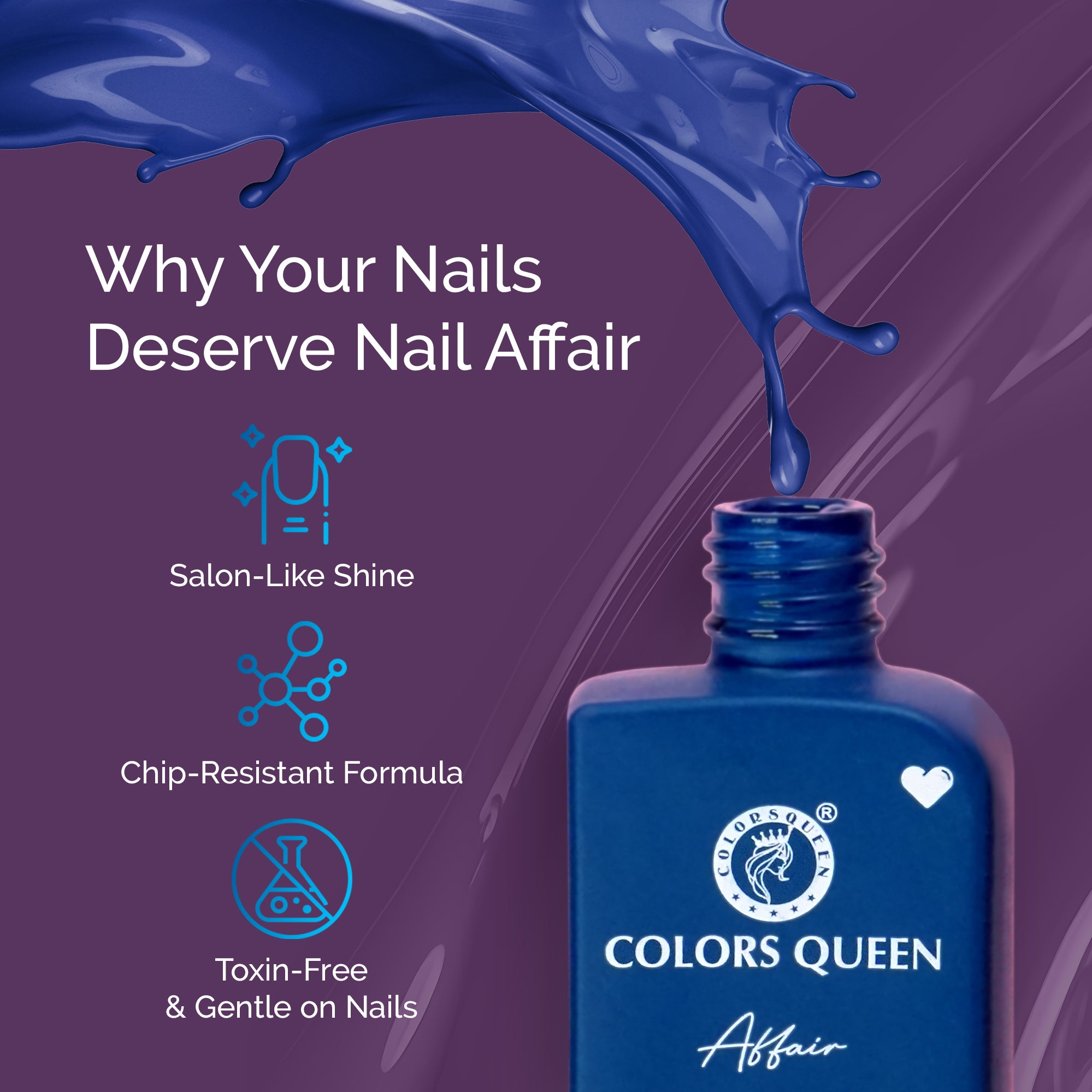 Affair Nail Paint & Polish Remover Pads Combo – Your Confidence Key to Flawless Nails