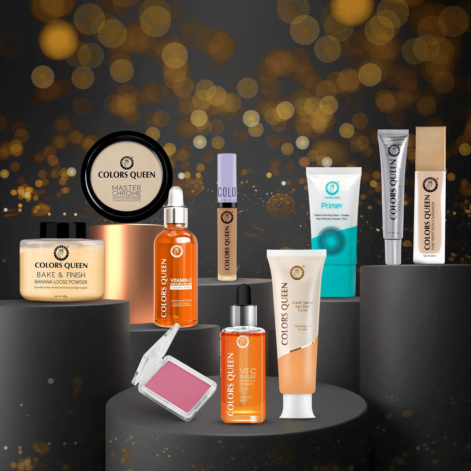 Glam Ready Bridal Makeup kit with Free 29 Brush Set – Complete Set