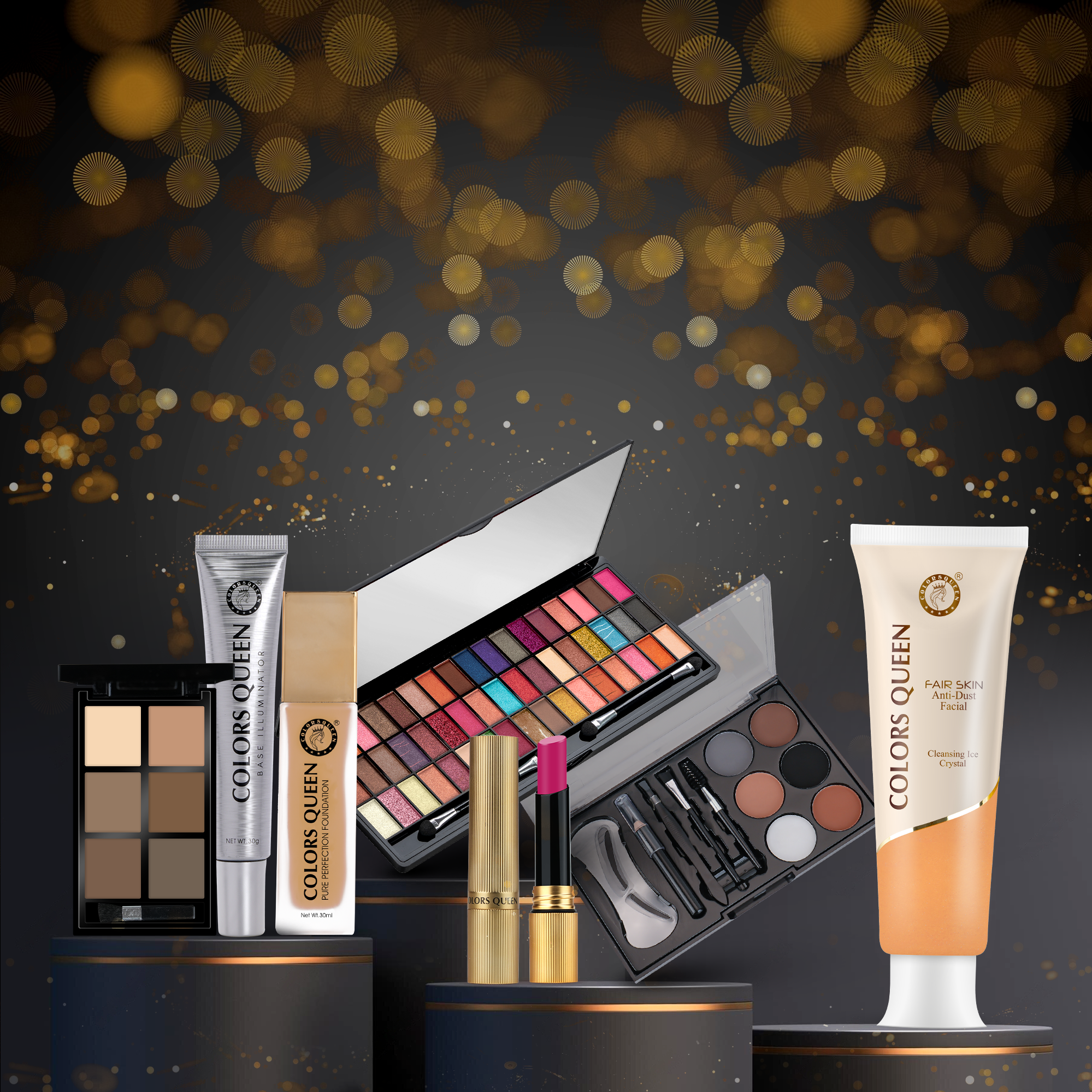 Glam Ready Bridal Makeup kit with Free 29 Brush Set – Complete Set