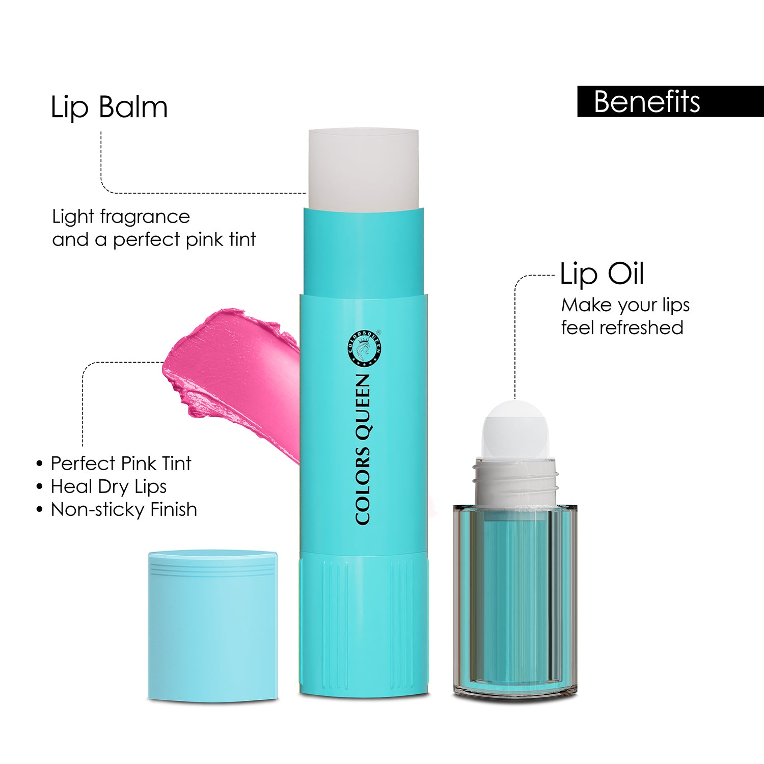Colors Queen Lip Oil & Lip Balm