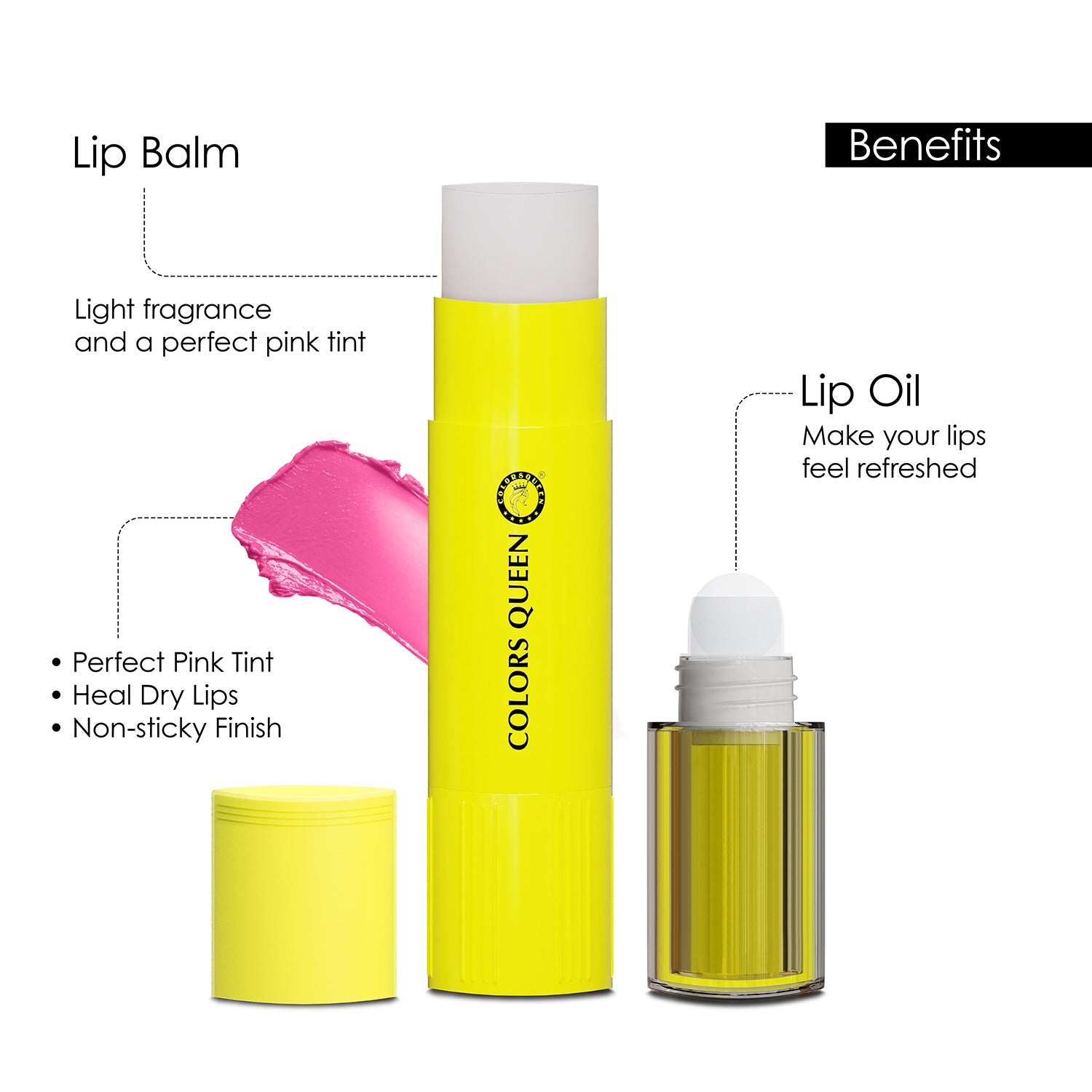 Colors Queen Lip Oil & Lip Balm