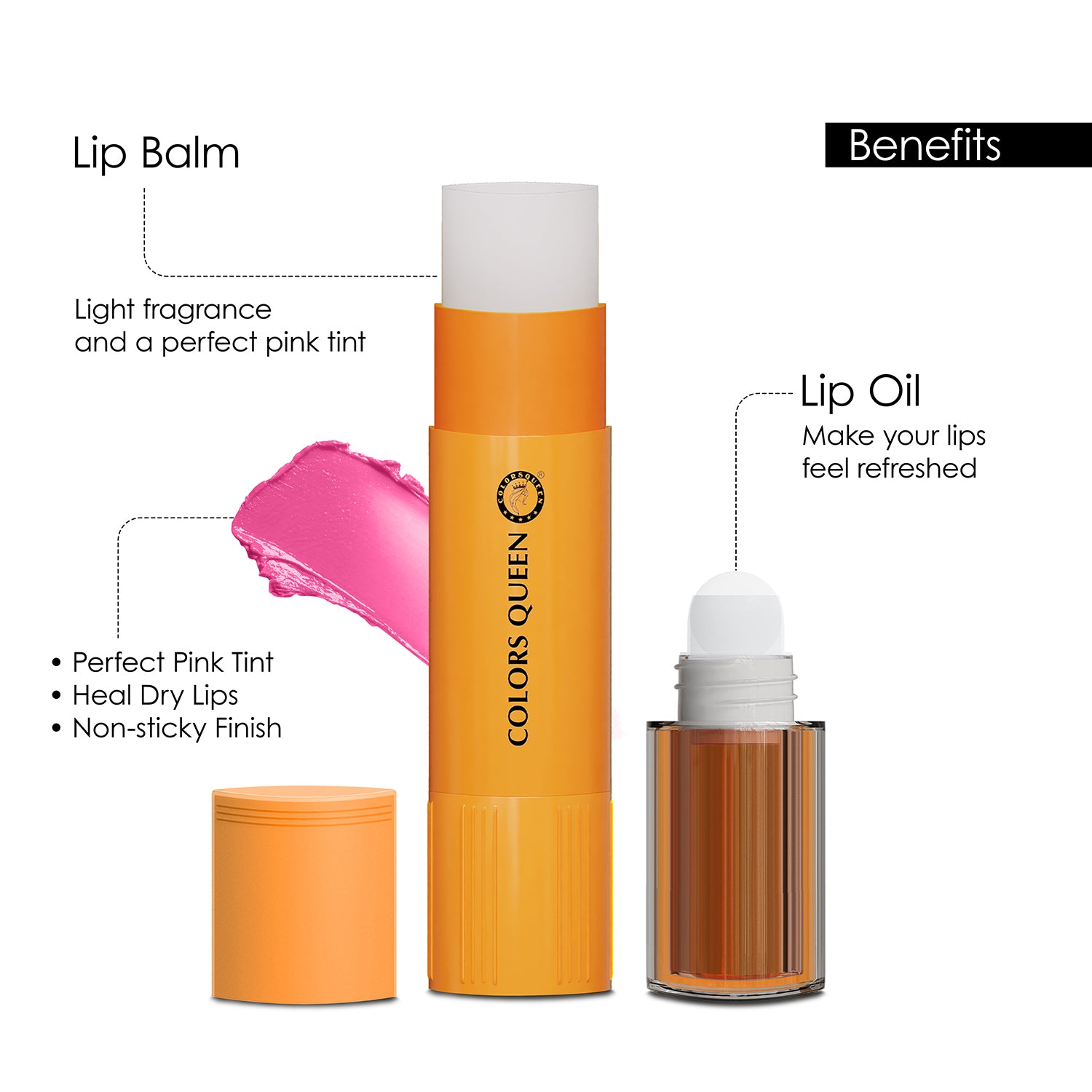 Colors Queen Lip Oil & Lip Balm