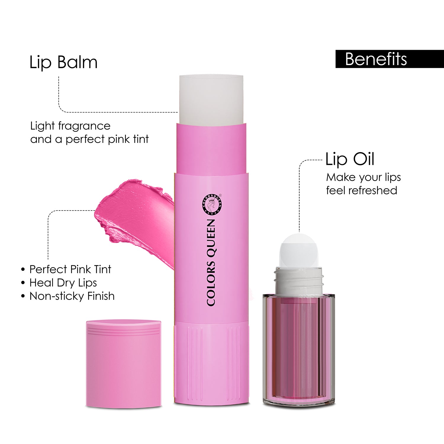Colors Queen Lip Oil & Lip Balm