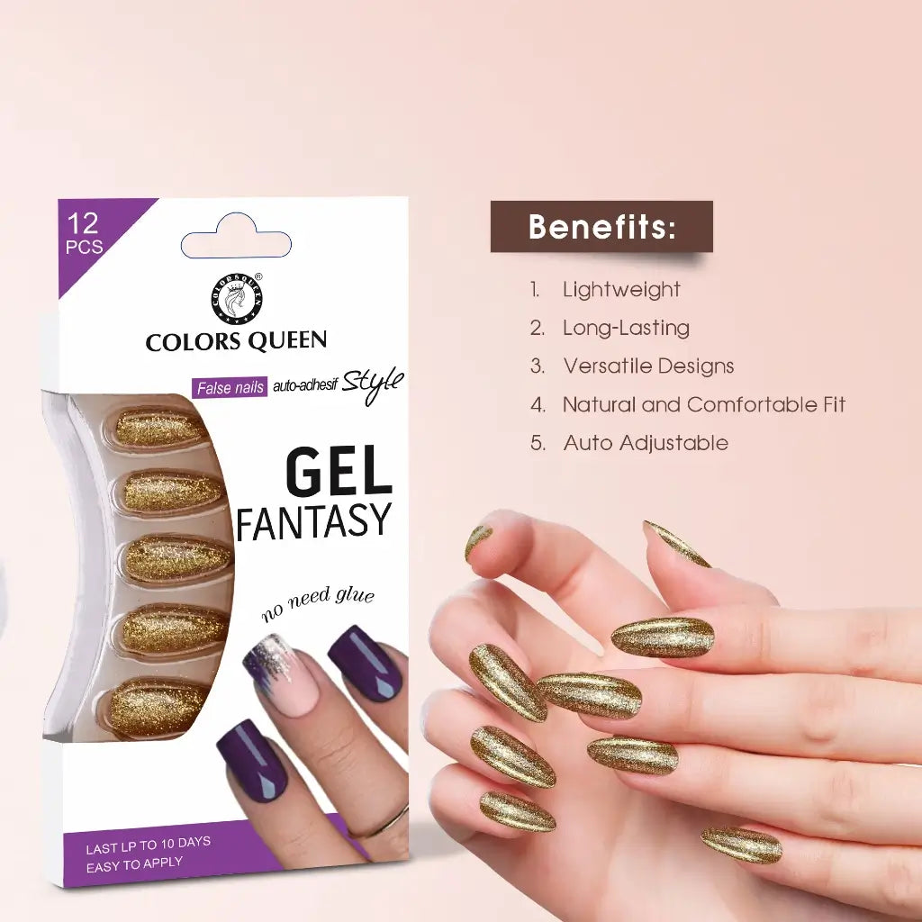 Colors Queen Gel Fantasy False Nails