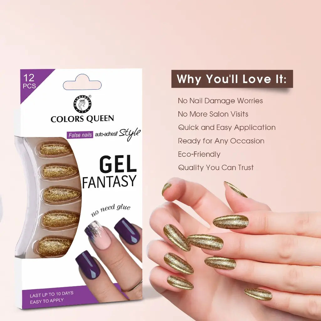 Colors Queen Gel Fantasy False Nails