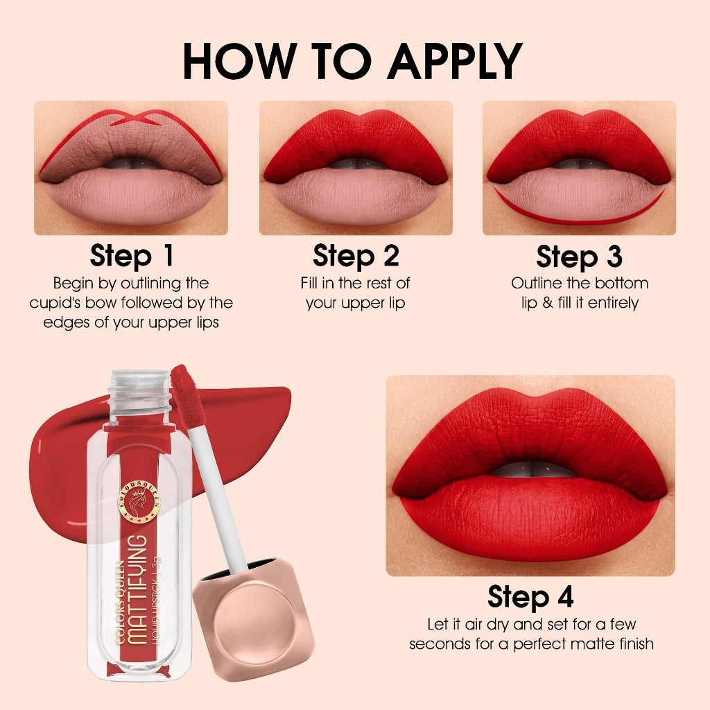 Colors Queen Mattifying Matte Liquid Lipstick
