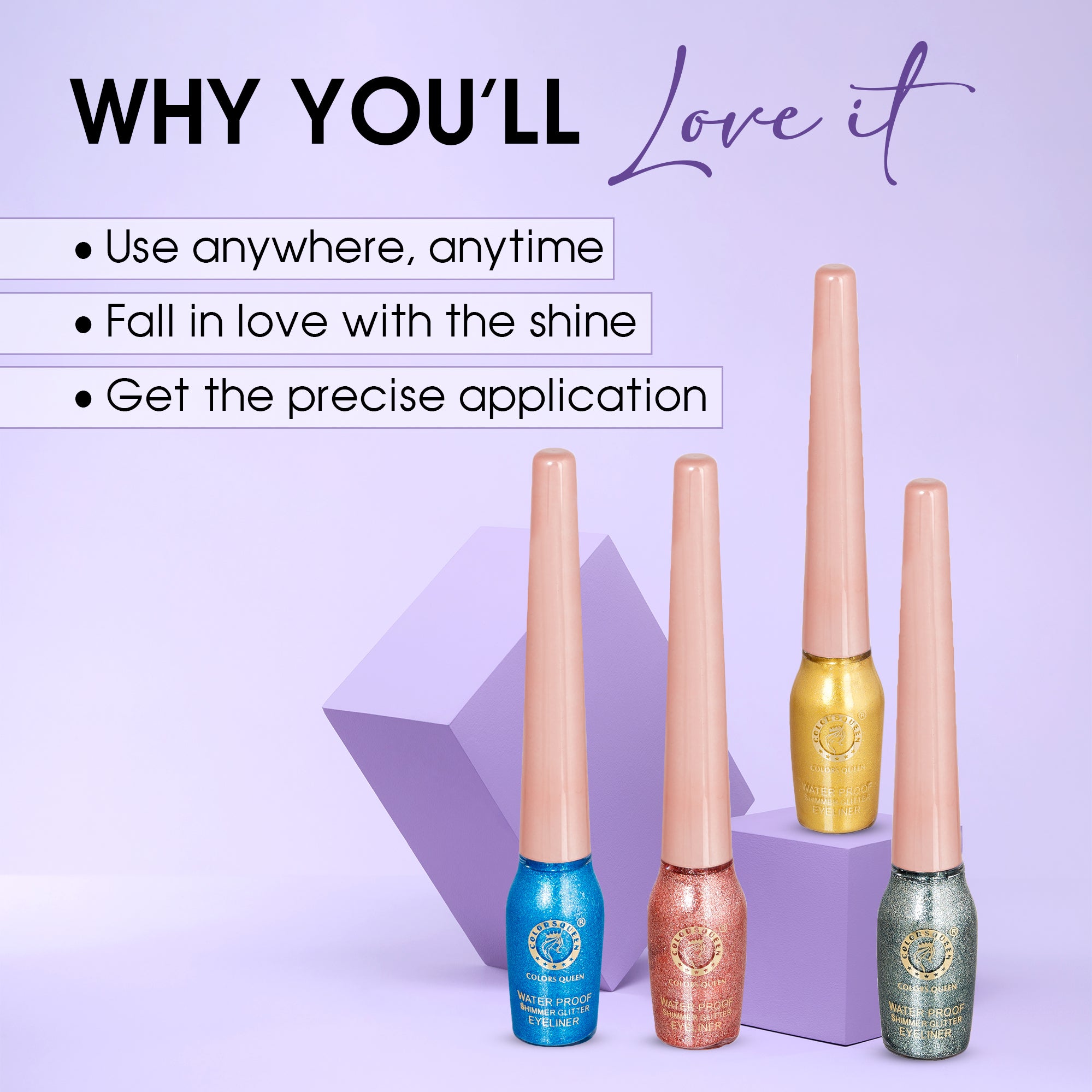 Colors Queen Sky Eyes Glitter Eyeliner