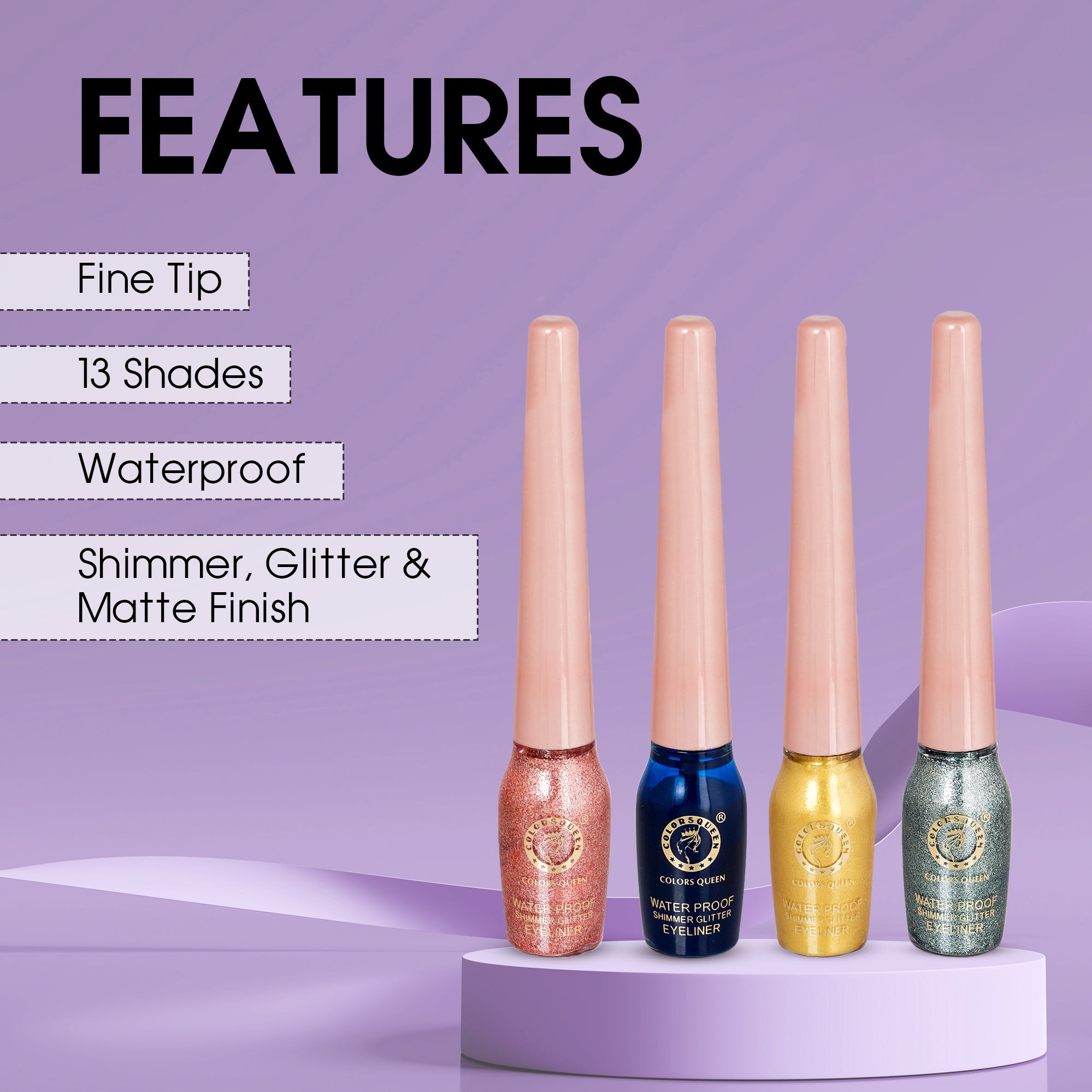 Colors Queen Sky Eyes Glitter Eyeliner