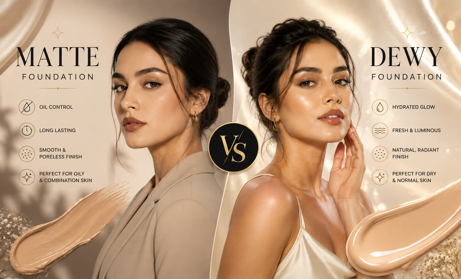 Dewy Vs Matte Foundation: Which One to Pick for Your Skin Type?