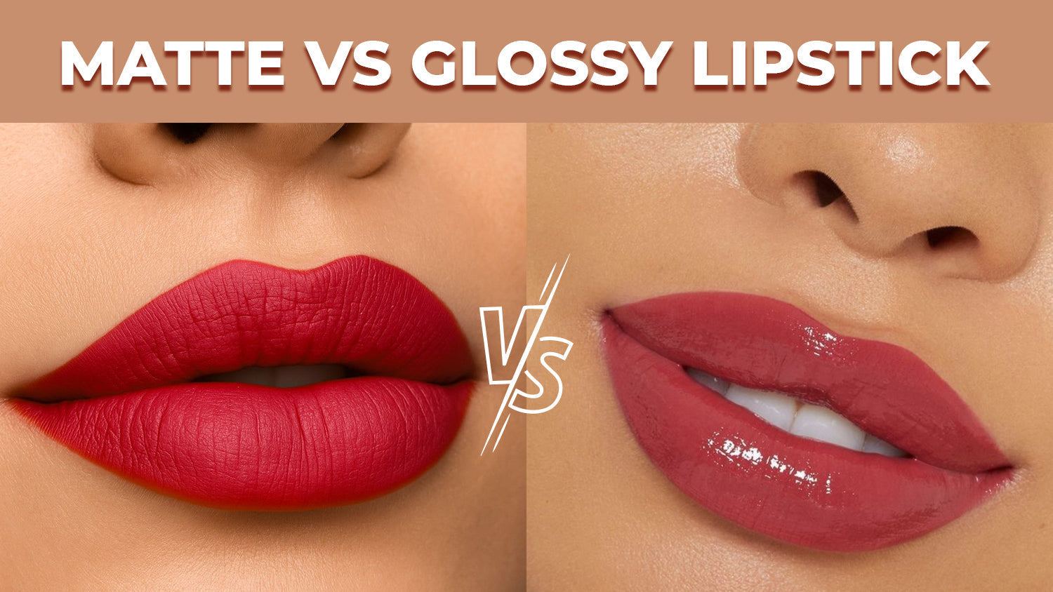 Matte vs Glossy Lipstick