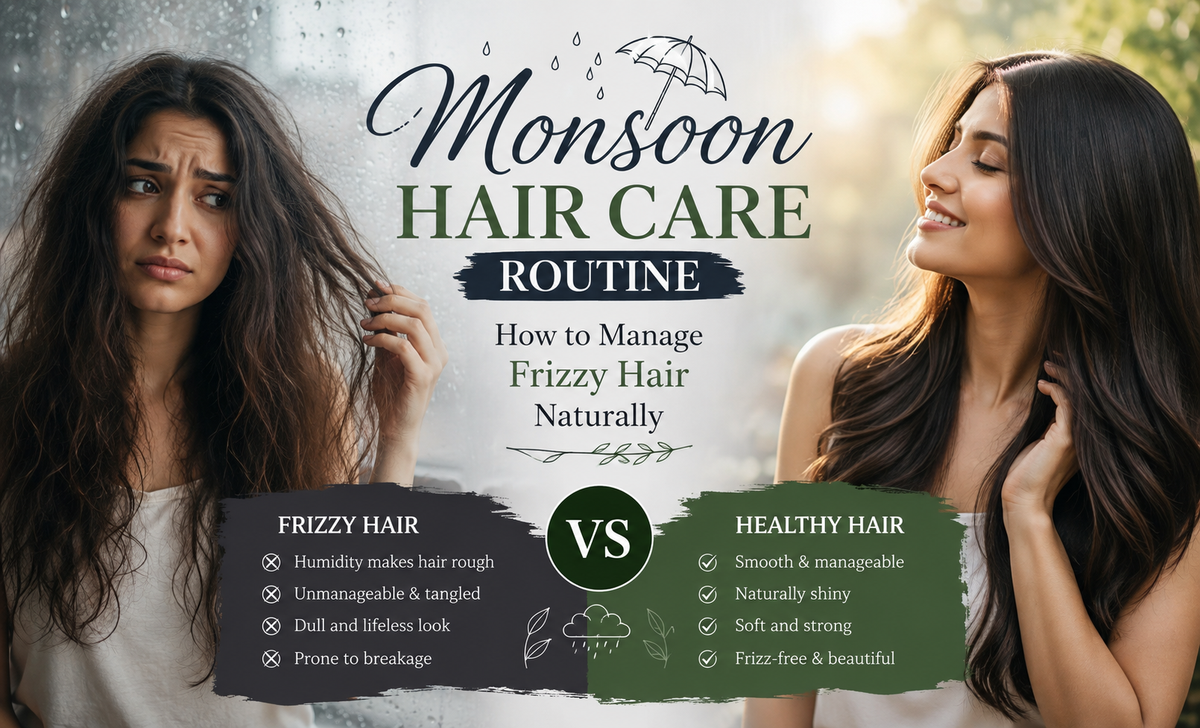 Monsoon Hair Care Routine: How to Manage Frizzy Hair Naturally
