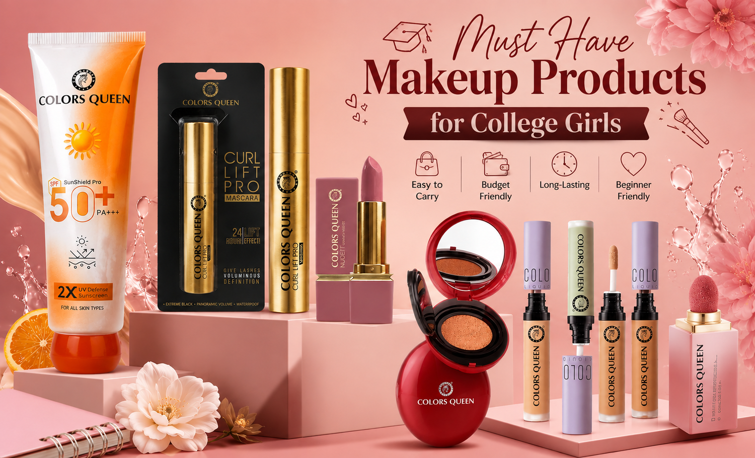 Must Have Makeup Products for College Girls