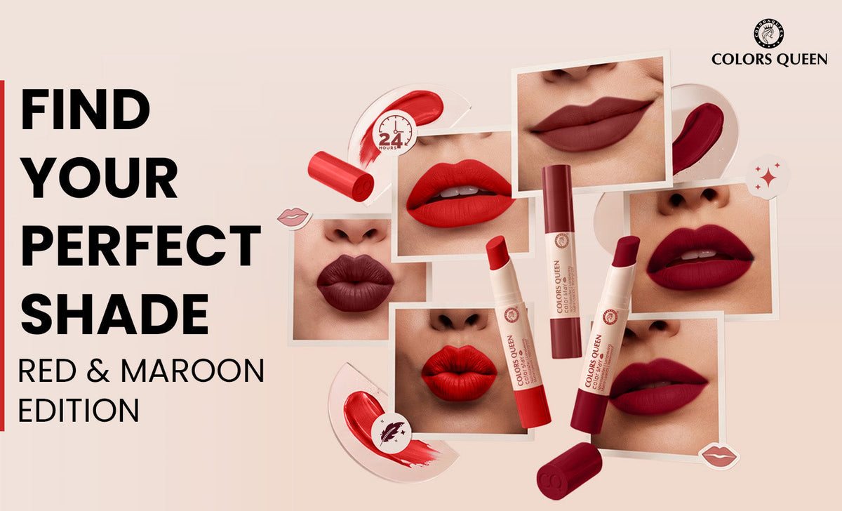 Red and Maroon Lipsticks