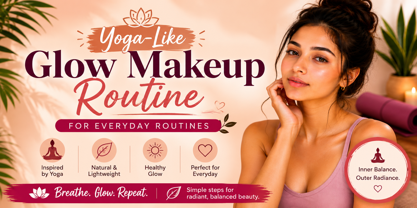 Yoga-Like Glow Makeup Routine for Everyday Routines