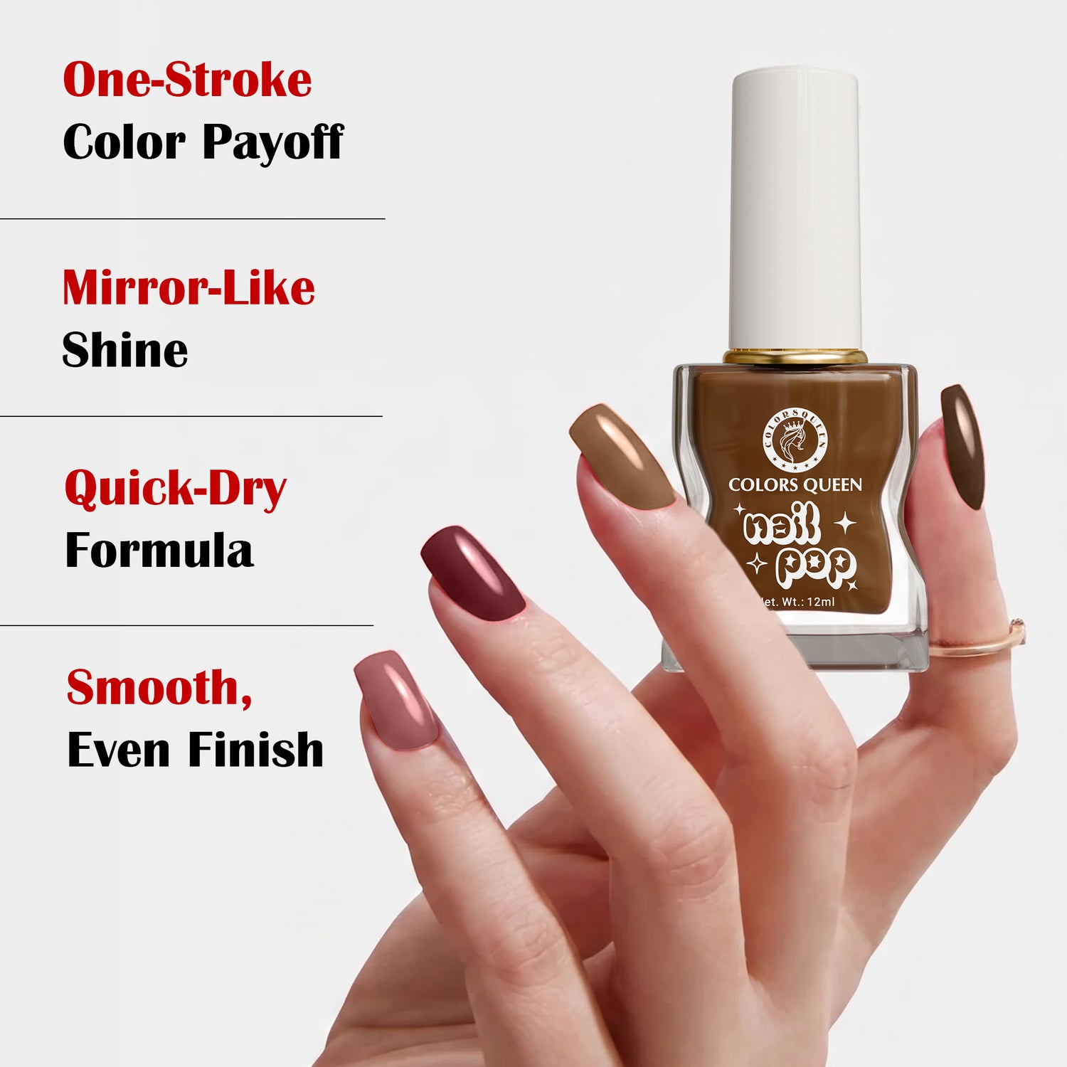 Nail Pop Nail Polish Combo with Rich, Vibrant Shades