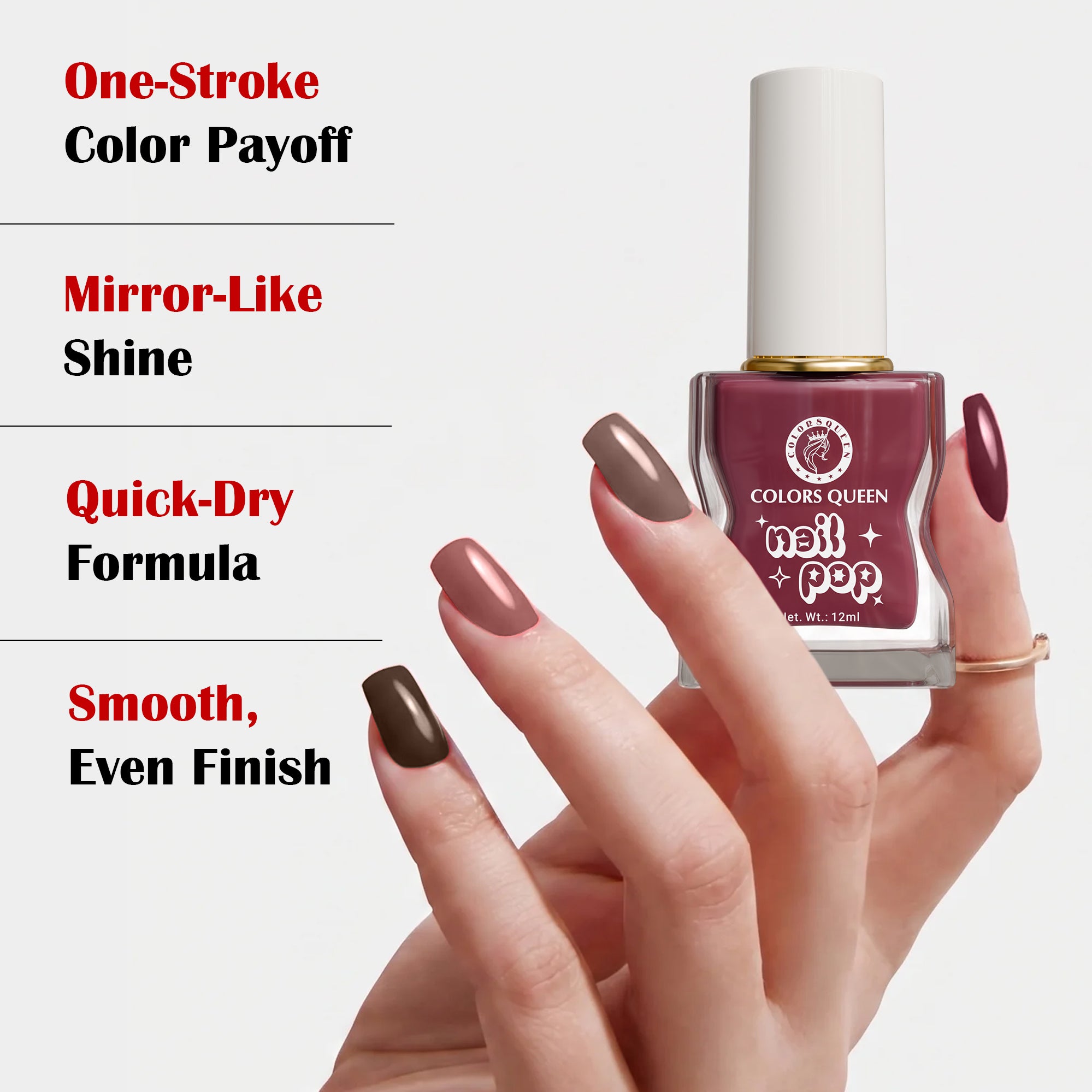 Nail Pop Nail Polish Combo with Rich, Vibrant Shades