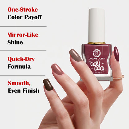 Nail Pop Nail Polish Combo with Rich, Vibrant Shades