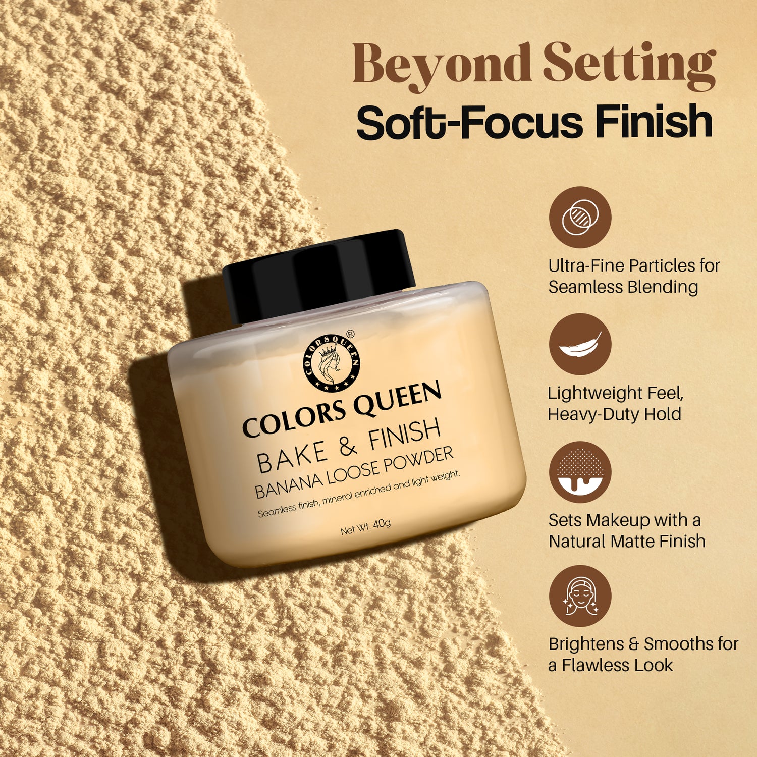 Bake &amp; Finish Loose Powder | 40 Gram