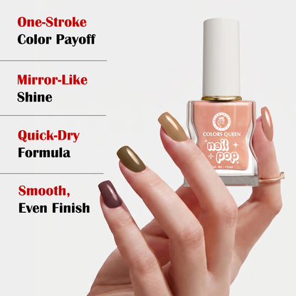 Nail Pop Nail Polish Combo with Rich, Vibrant Shades