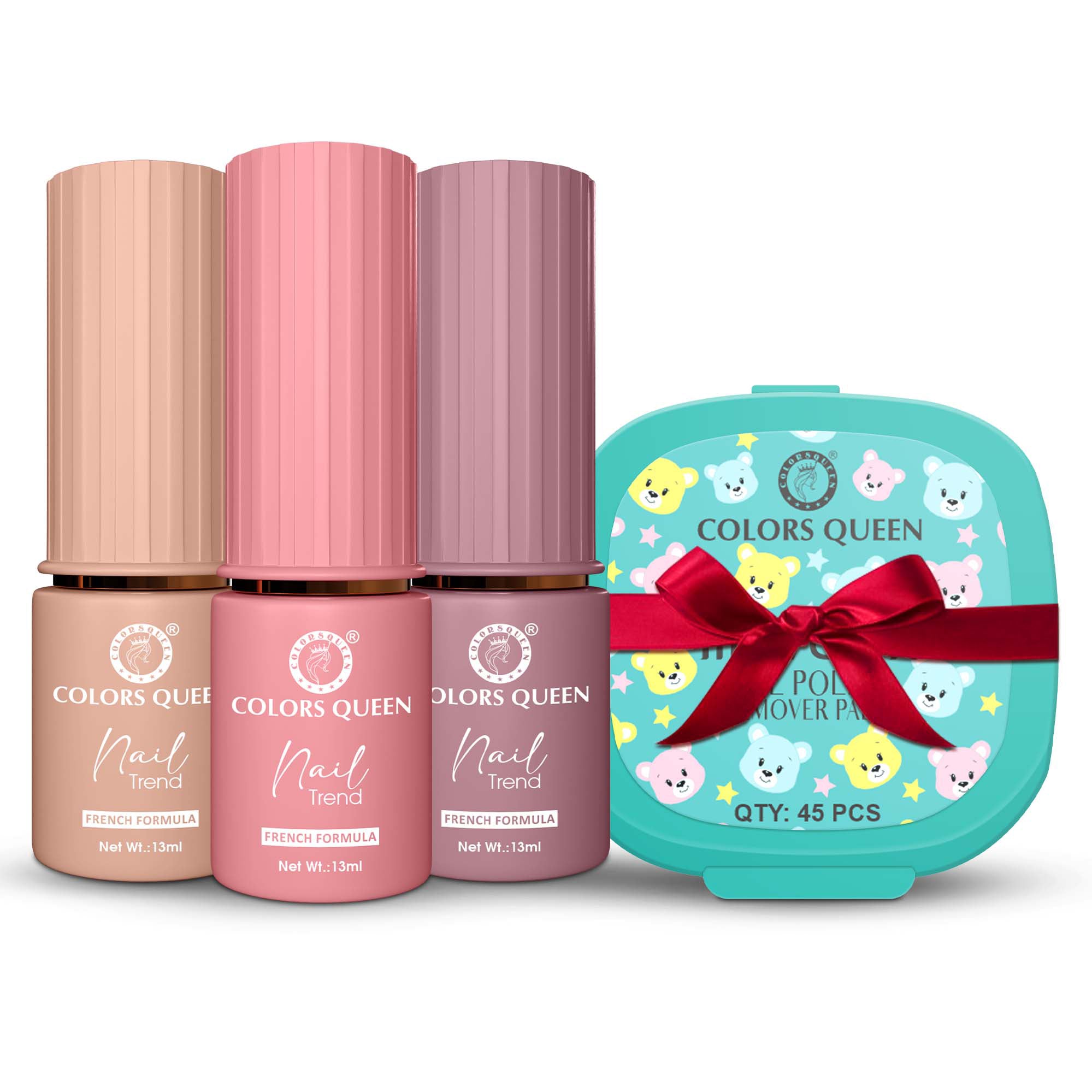 Nail Paint Set of 3 – Free Remover Pads