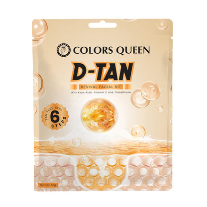 Colors Queen D-TAN Revival Facial With Kojic Acid, Vitamin C, and Glutathione