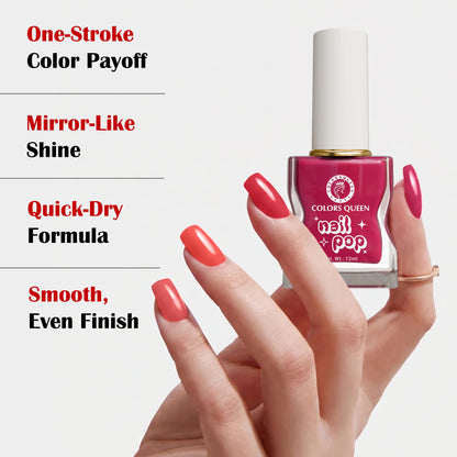 Nail Pop Nail Polish Combo with Rich, Vibrant Shades