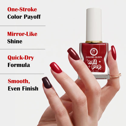 Nail Pop Nail Polish Combo with Rich, Vibrant Shades