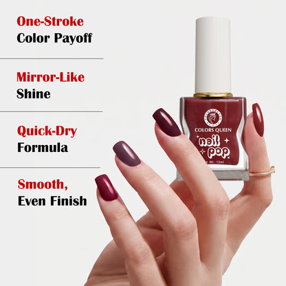 Nail Pop Nail Polish Combo with Rich, Vibrant Shades