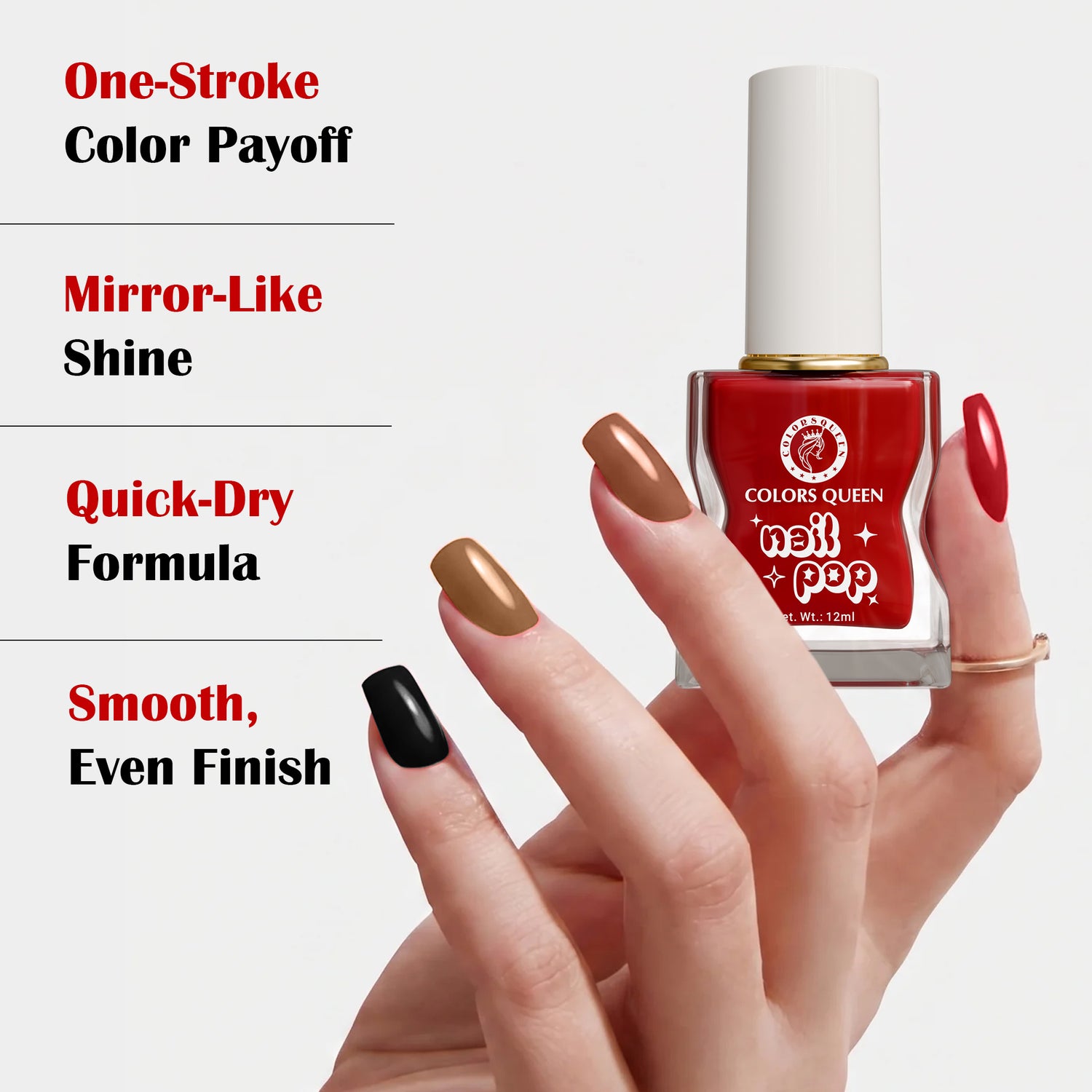 Nail Pop Nail Polish Combo with Rich, Vibrant Shades