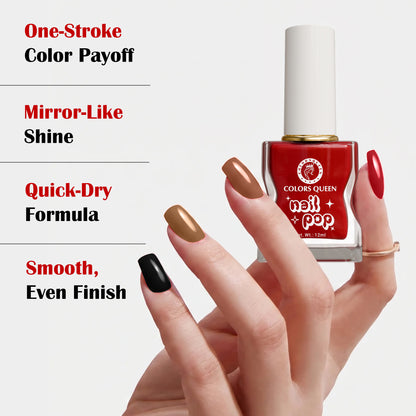 Nail Pop Nail Polish Combo with Rich, Vibrant Shades