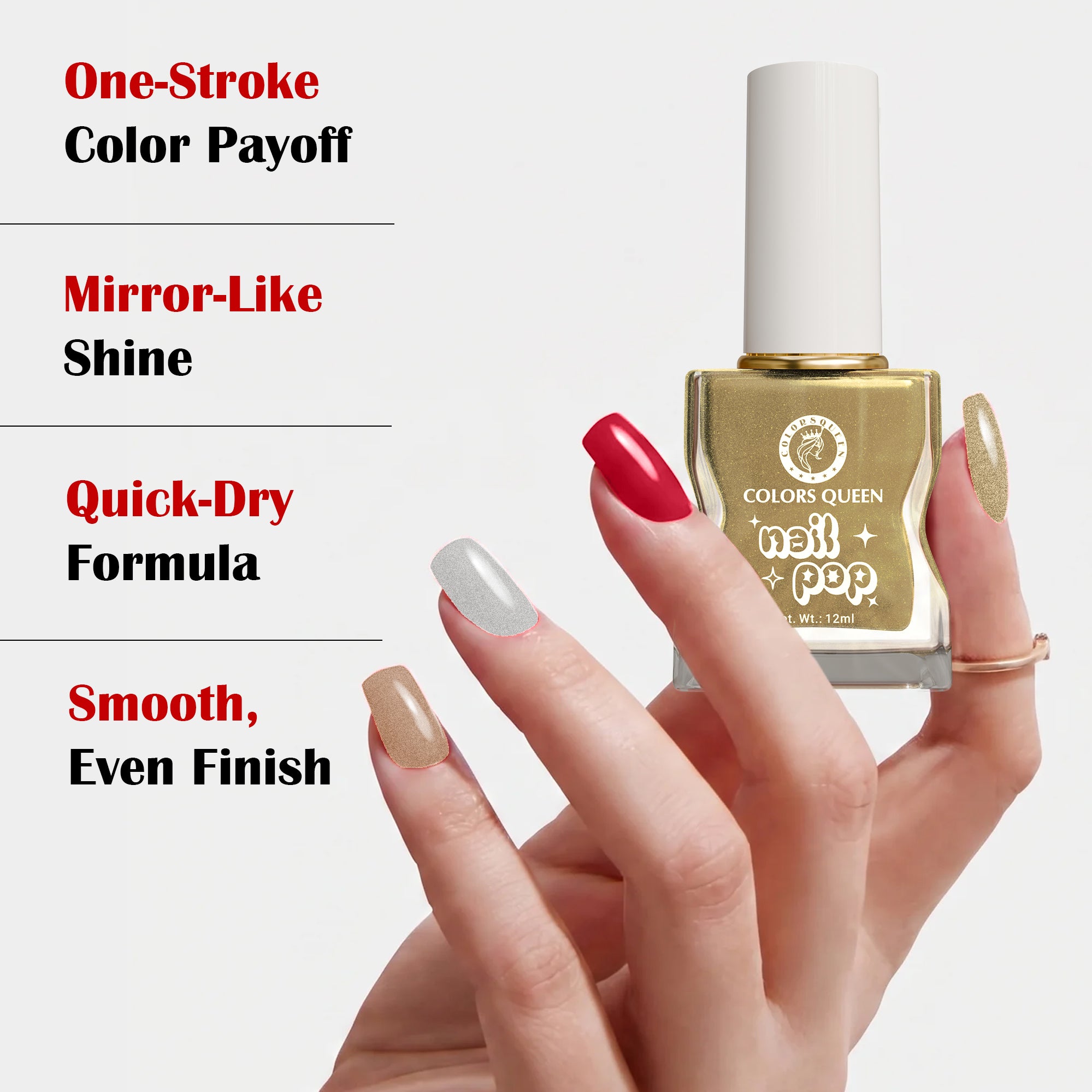 Nail Pop Nail Polish Combo with Rich, Vibrant Shades