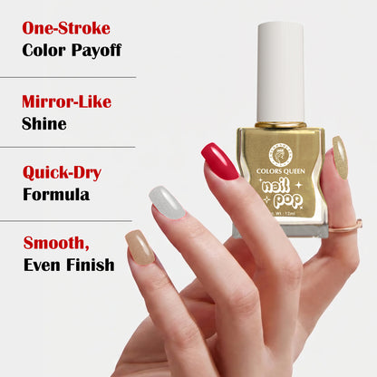 Nail Pop Nail Polish Combo with Rich, Vibrant Shades
