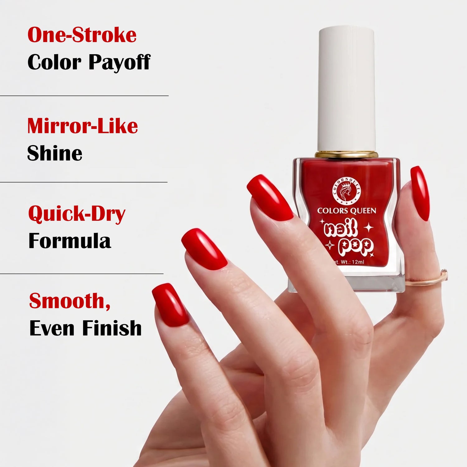 Nail Pop Nail Polish – Nude to Bold, Glossy Shine, One Swipe Away