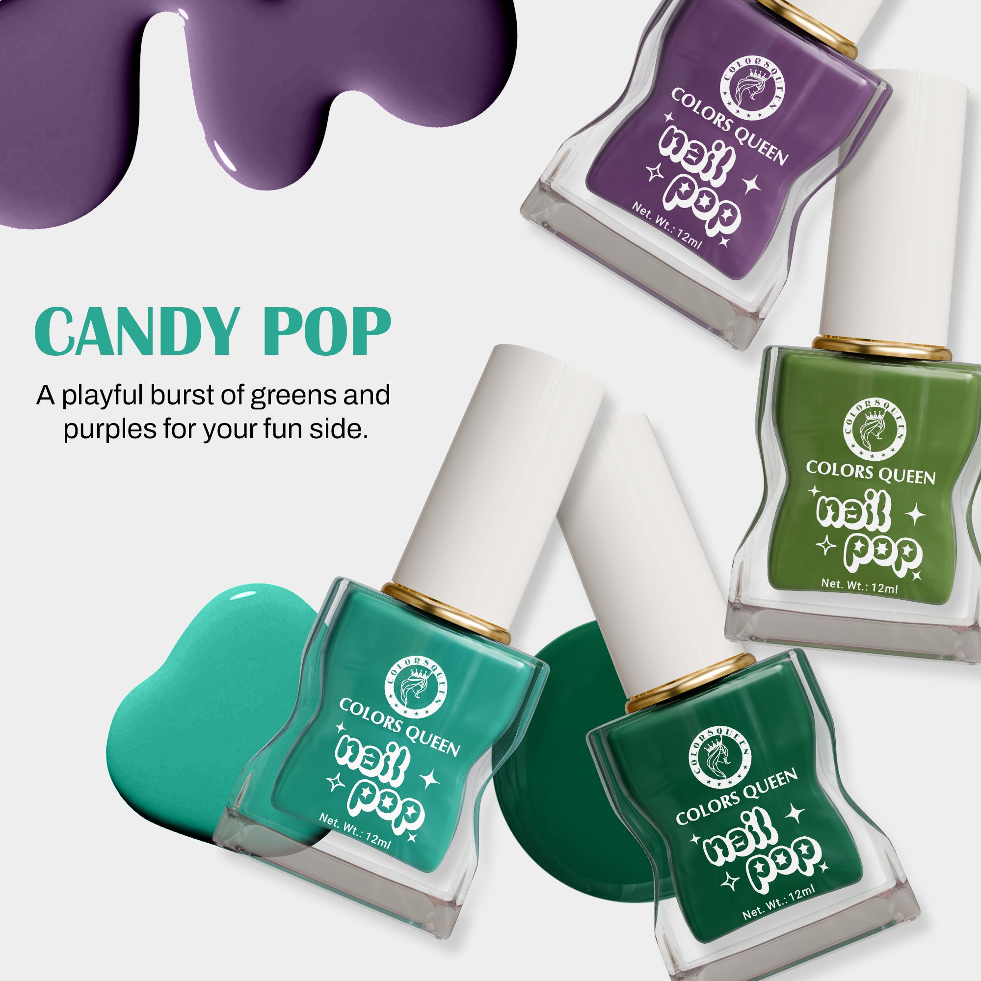 Nail Pop Nail Polish Combo with Rich, Vibrant Shades