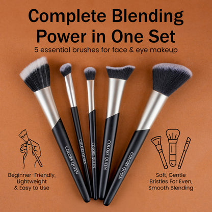 Pro Beauty Essentials 5 pc Brush Set