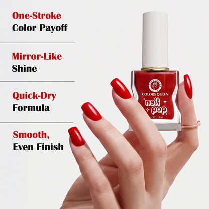 Nail Pop Nail Polish – Nude to Bold, Glossy Shine, One Swipe Away