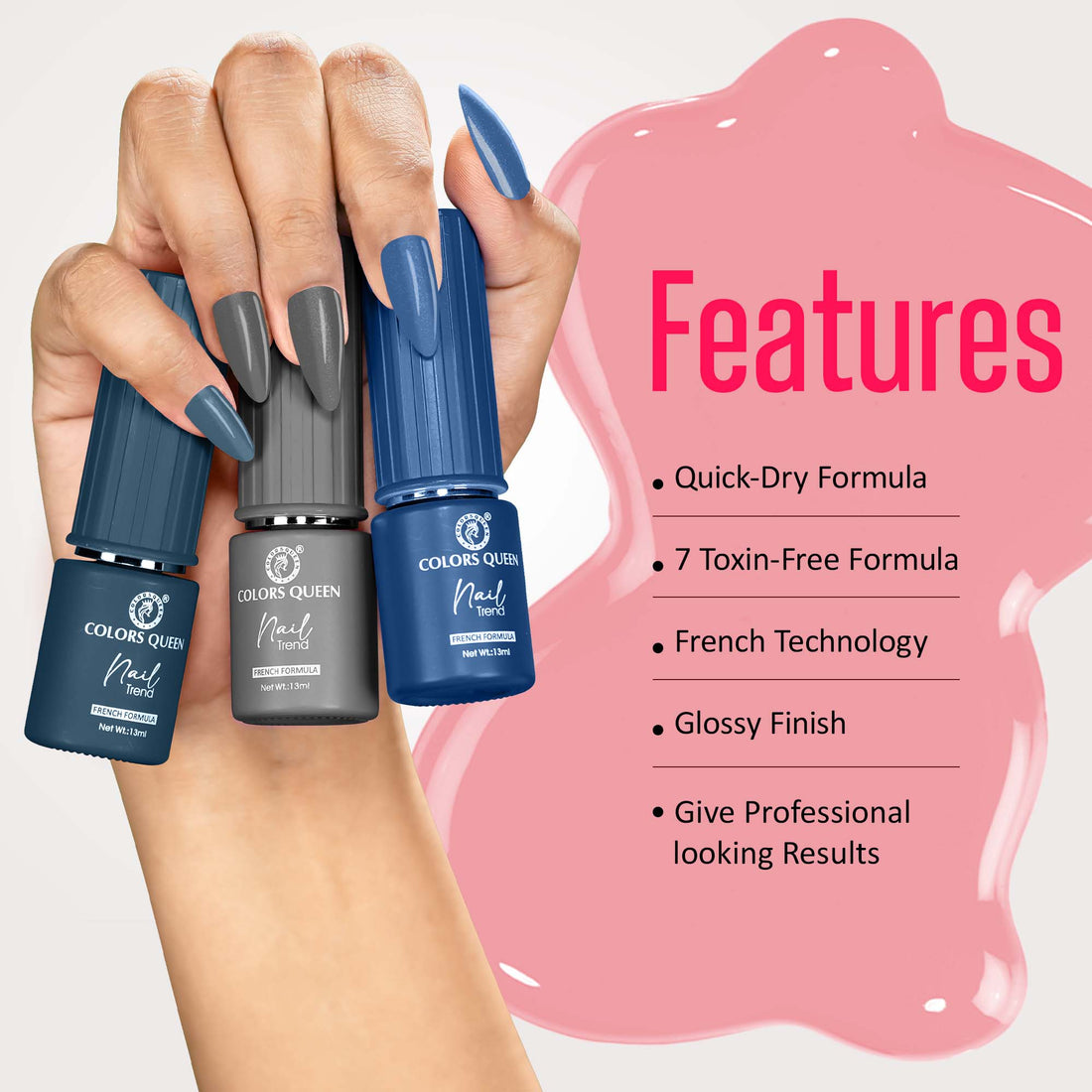 Nail Trend Nail Paint Set of 3