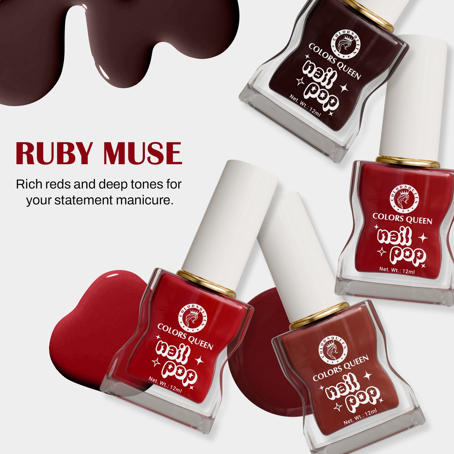 Nail Pop Nail Polish Combo with Rich, Vibrant Shades